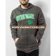 Cheap screen print fleece mens pullover hoodies men pullover hoodie with silk print