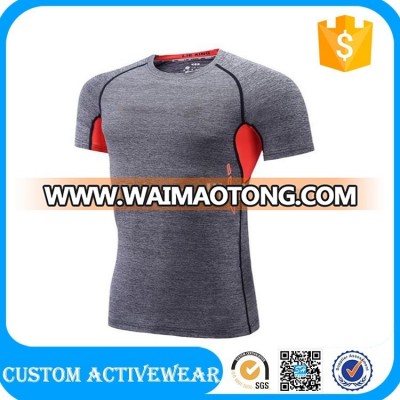 2017 Wholesale Sport Wear New Design Compression Gym Shirts High Quality